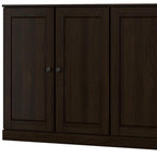 64" Espresso Solid Wood Sideboard With Two Doors