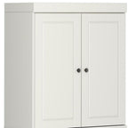 72" Off White Solid Wood Four Door Pantry Or Storage Closet