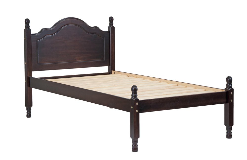 Espresso Solid Wood Twin Bed Frame
