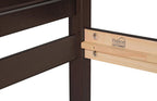Espresso Solid Wood Twin Bed Frame
