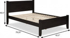 Espresso Solid Wood Twin Bed Frame