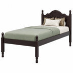 Espresso Solid Wood Twin Bed Frame