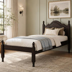 Espresso Solid Wood Twin Bed Frame