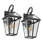 Black Transparent Outdoor Hanging Light
