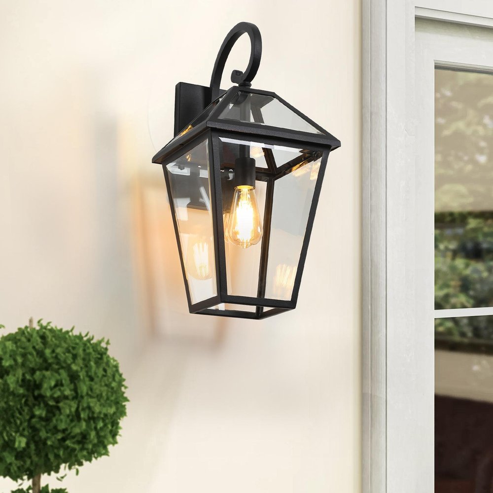 Black Transparent Outdoor Hanging Light