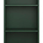 36" White Solid Wood Adjustable Three Tier Library Bookcase