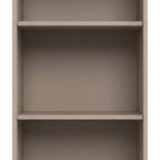 36" White Solid Wood Adjustable Three Tier Library Bookcase