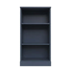 36" White Solid Wood Adjustable Three Tier Library Bookcase