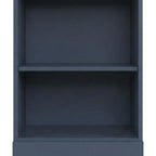 36" White Solid Wood Adjustable Three Tier Library Bookcase
