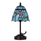 13" Bronze Flowers Round Tiffany Lamp With Cone Shade