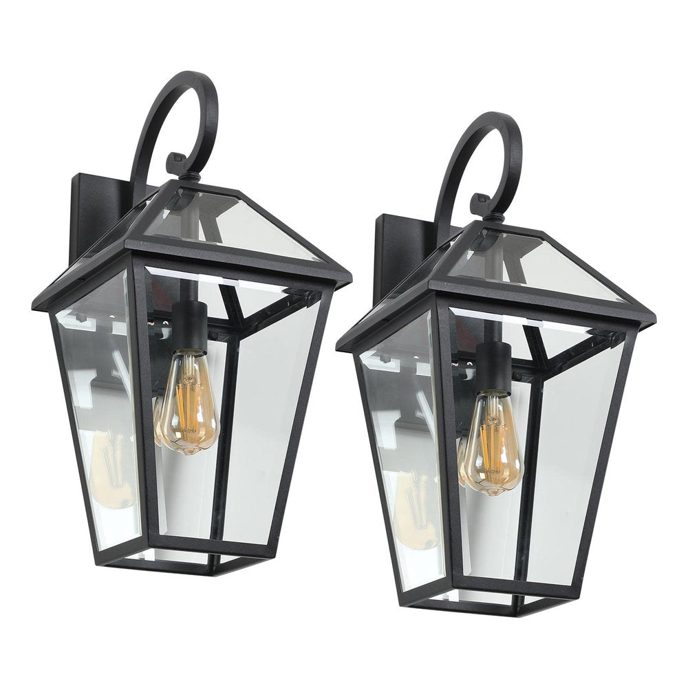 Black Transparent Outdoor Hanging Light
