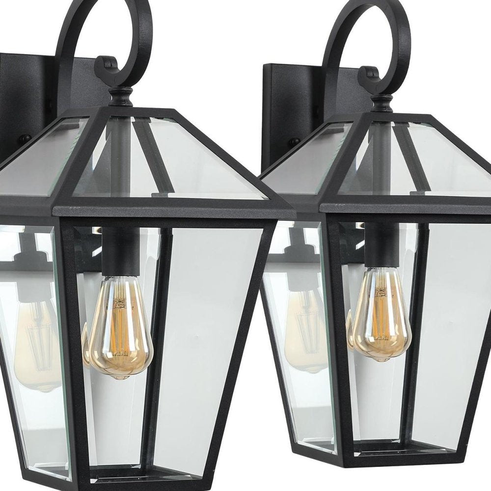Black Transparent Outdoor Hanging Light