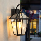 Black Transparent Outdoor Hanging Light