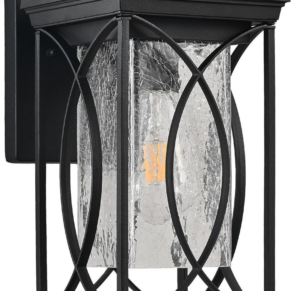 Black Transparent LED Outdoor Hanging Light