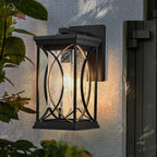 Black Transparent LED Outdoor Hanging Light