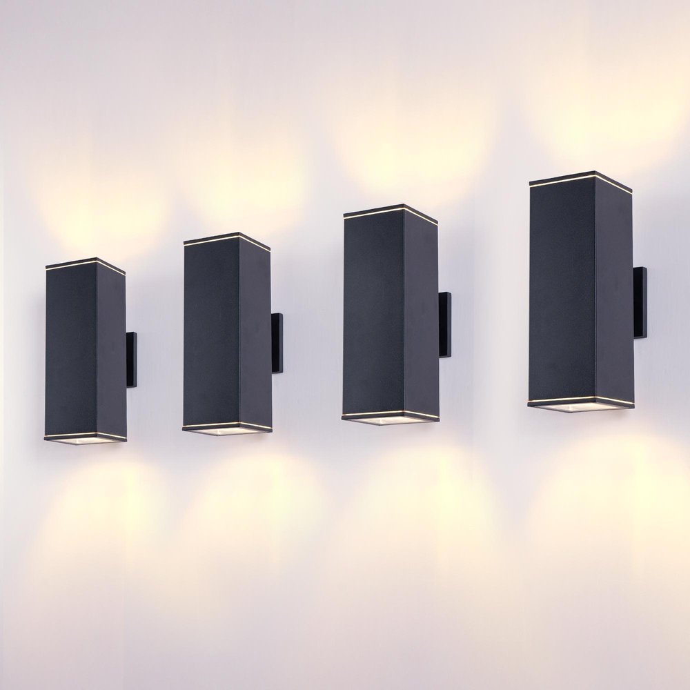 Black Transparent Outdoor Hanging Light