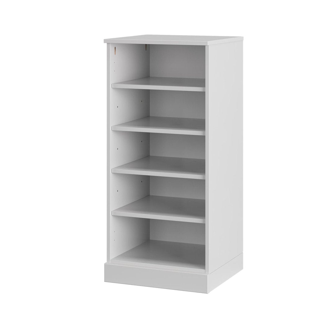 White Ten Pair Solid WoodShoe Storage Cabinet