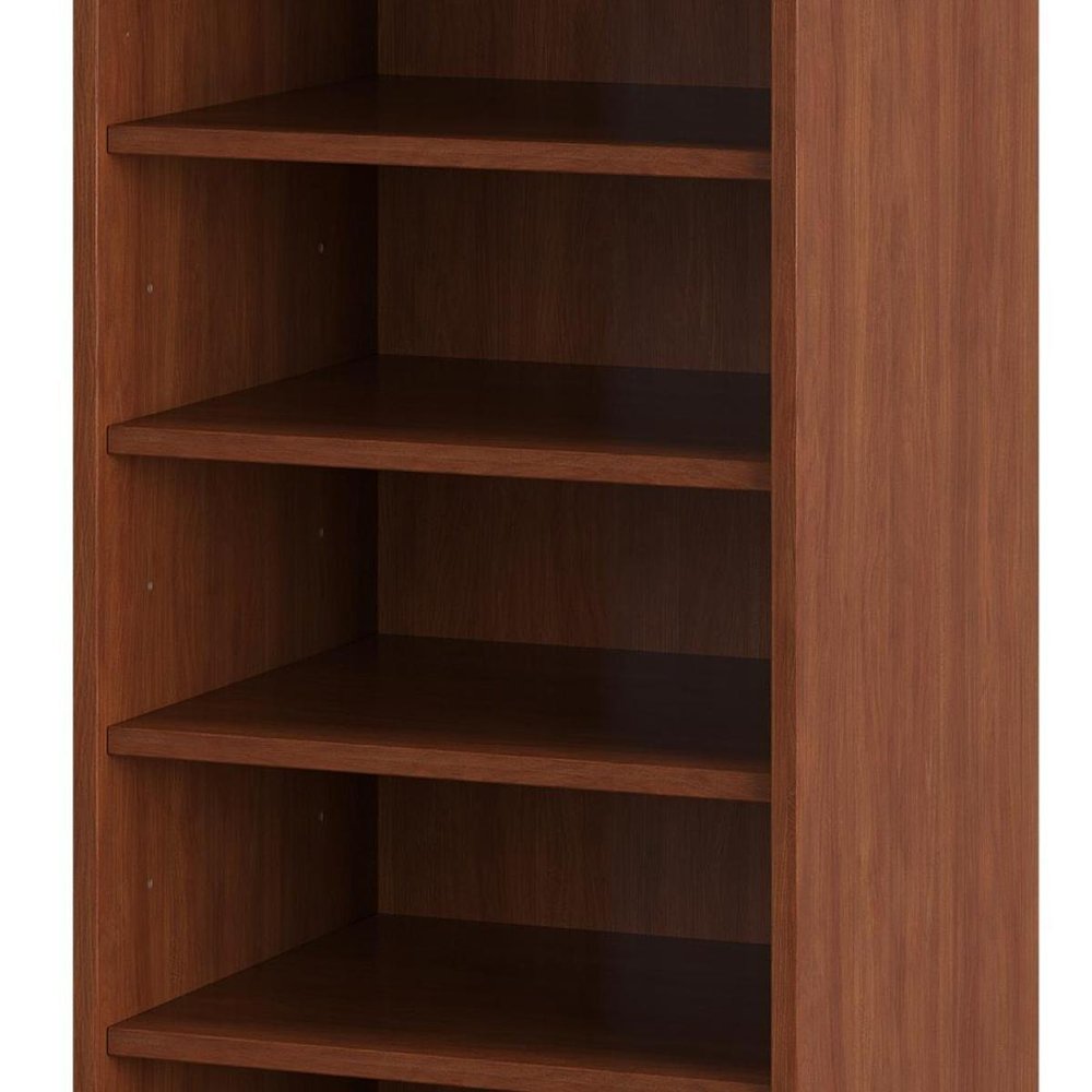 White Ten Pair Solid WoodShoe Storage Cabinet
