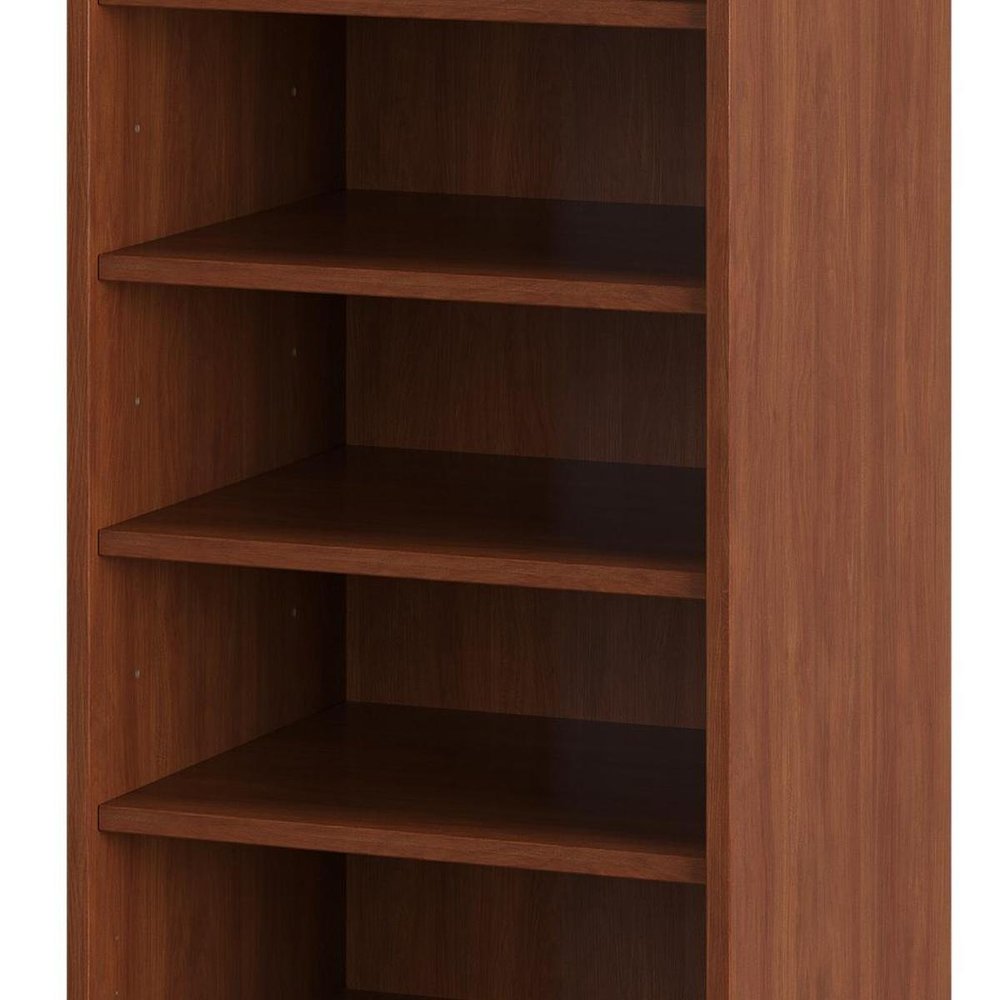 White Ten Pair Solid WoodShoe Storage Cabinet