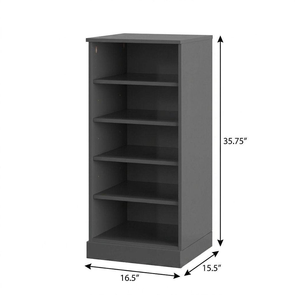 White Ten Pair Solid WoodShoe Storage Cabinet