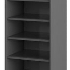 White Ten Pair Solid WoodShoe Storage Cabinet