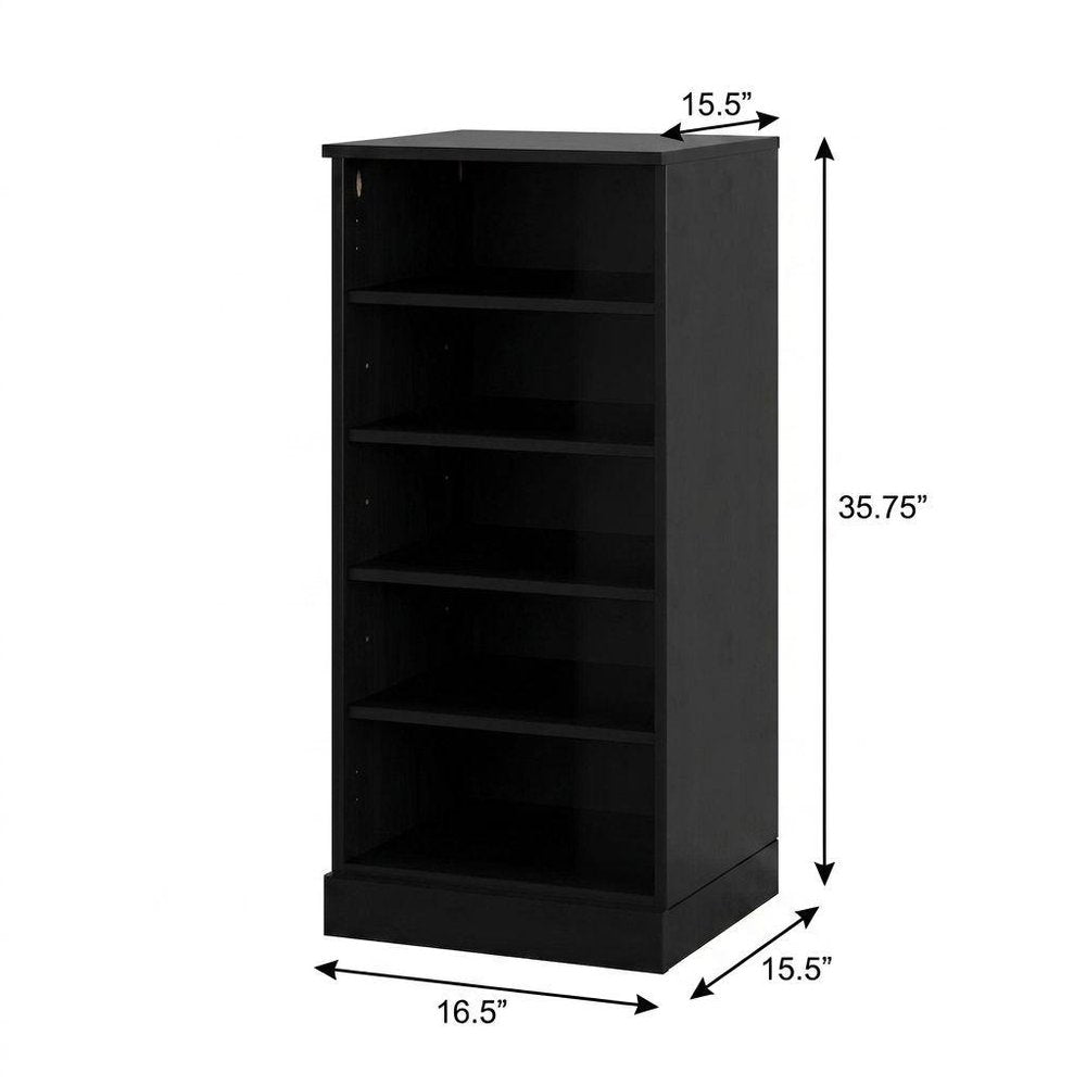 White Ten Pair Solid WoodShoe Storage Cabinet