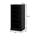 White Ten Pair Solid WoodShoe Storage Cabinet
