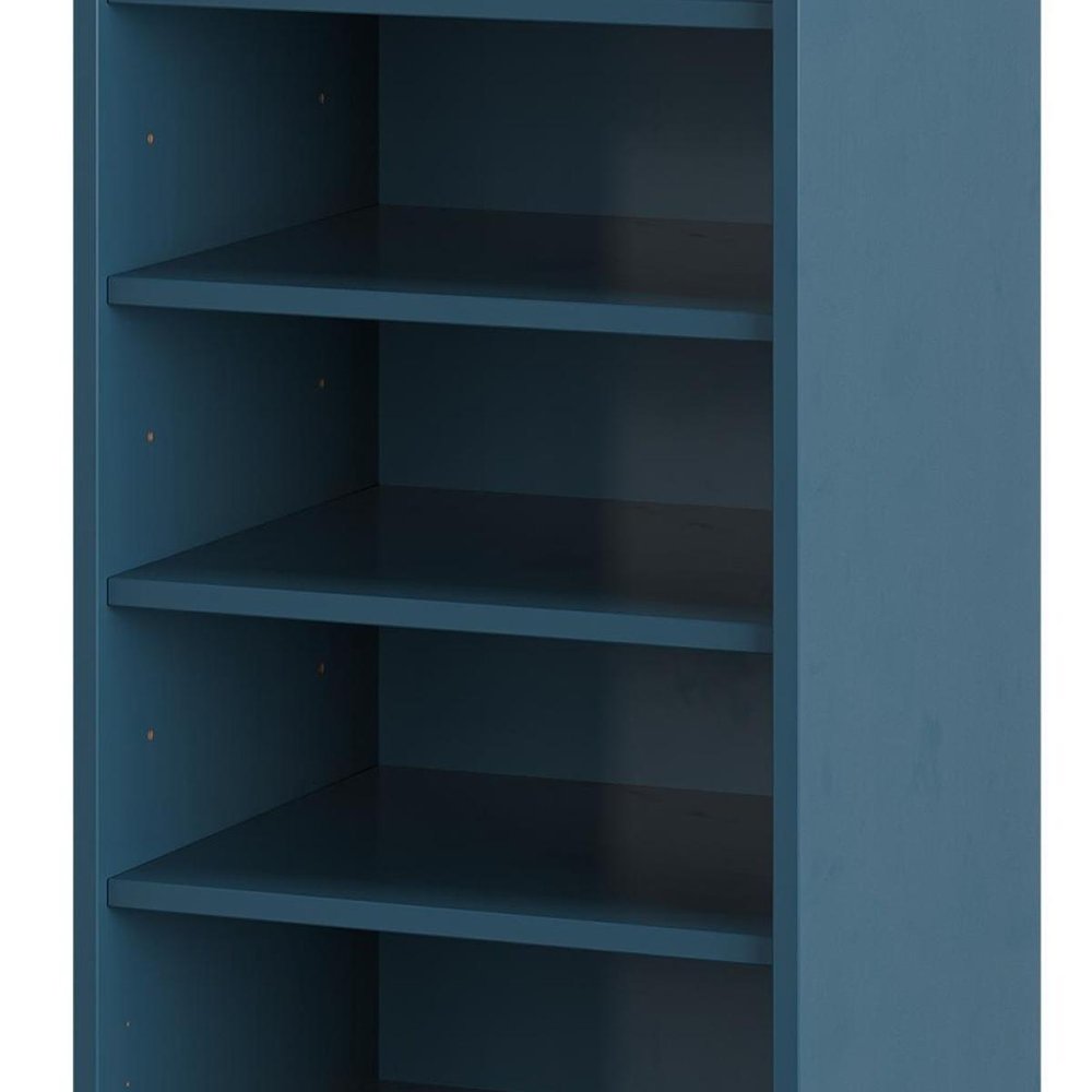 White Ten Pair Solid WoodShoe Storage Cabinet