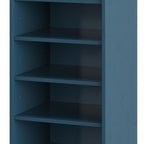 White Ten Pair Solid WoodShoe Storage Cabinet