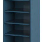White Ten Pair Solid WoodShoe Storage Cabinet