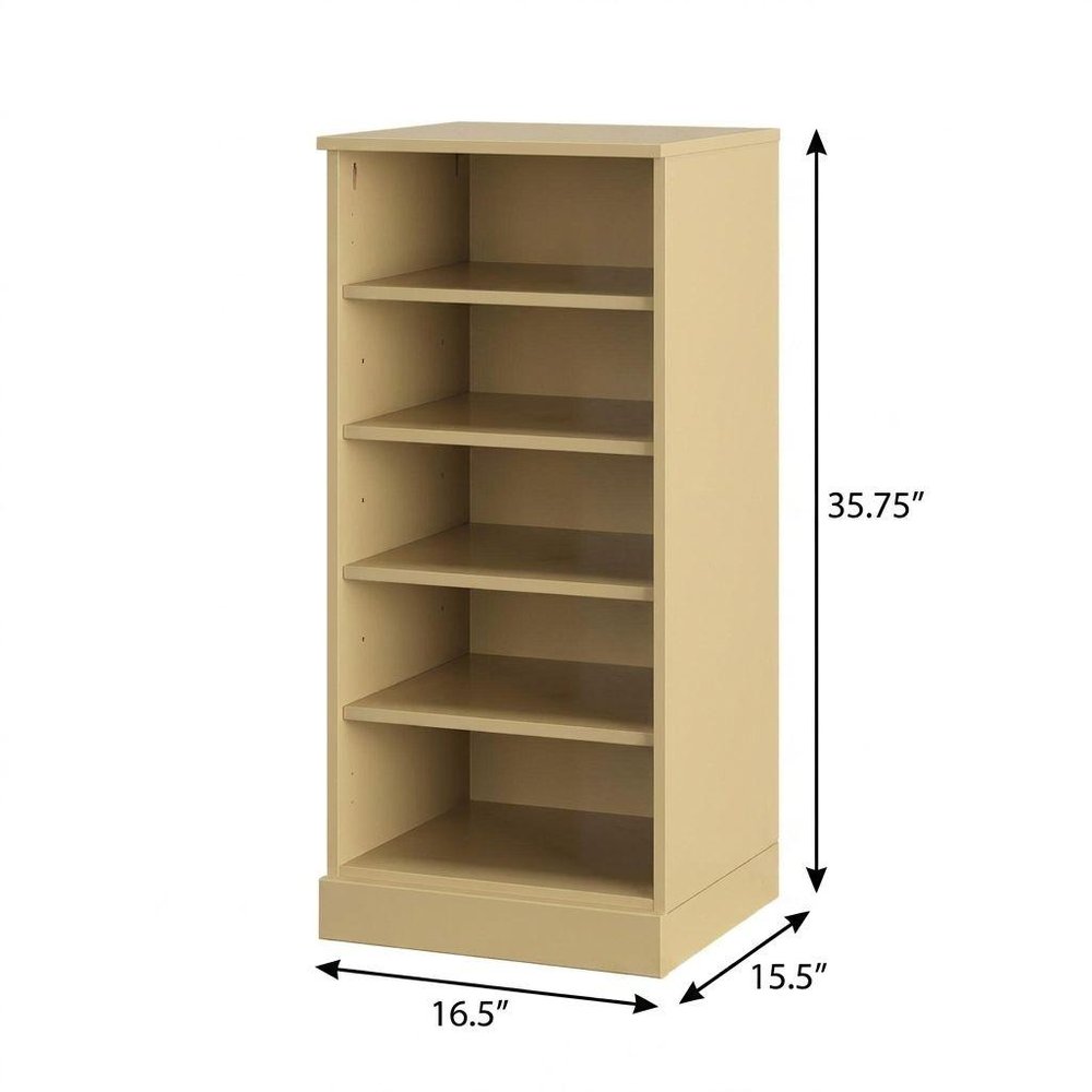 White Ten Pair Solid WoodShoe Storage Cabinet