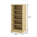 White Ten Pair Solid WoodShoe Storage Cabinet