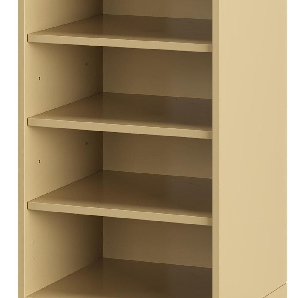 White Ten Pair Solid WoodShoe Storage Cabinet