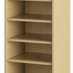 White Ten Pair Solid WoodShoe Storage Cabinet
