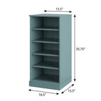 White Ten Pair Solid WoodShoe Storage Cabinet