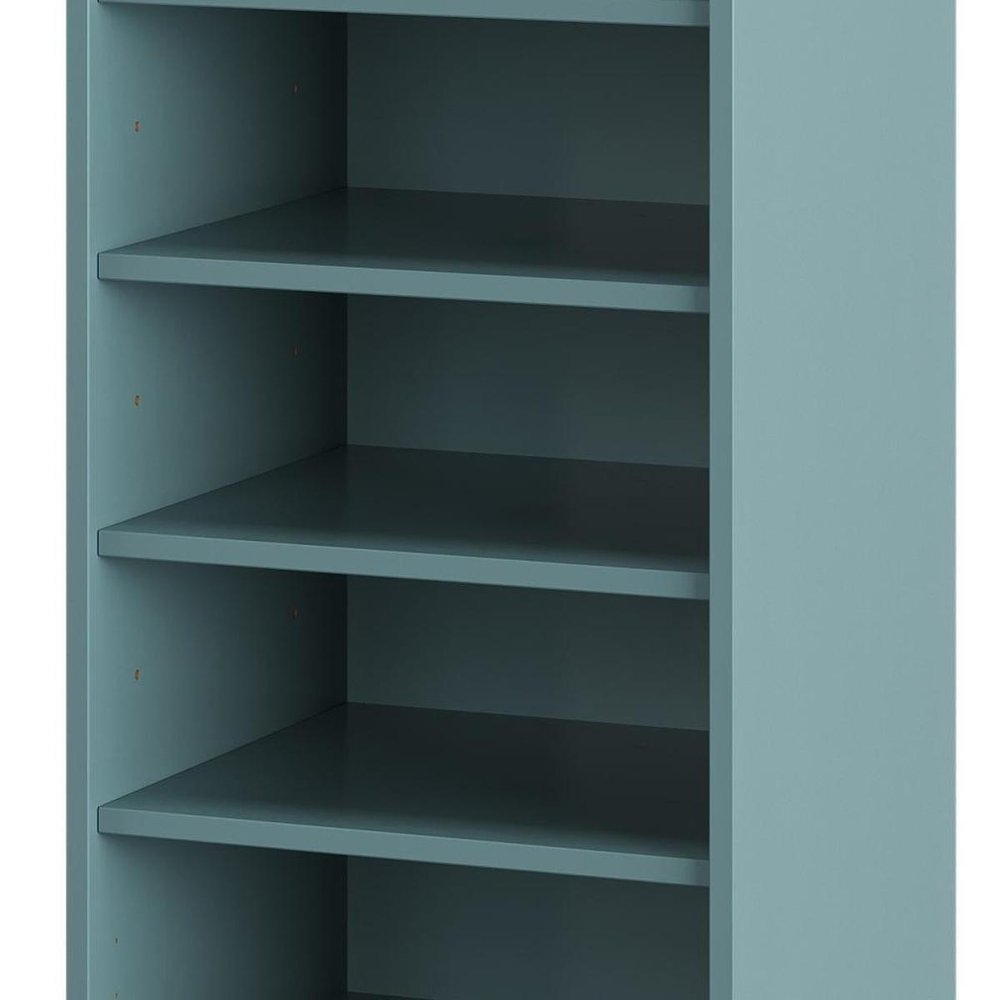 White Ten Pair Solid WoodShoe Storage Cabinet