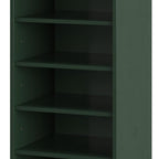 White Ten Pair Solid WoodShoe Storage Cabinet