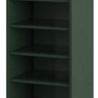 White Ten Pair Solid WoodShoe Storage Cabinet