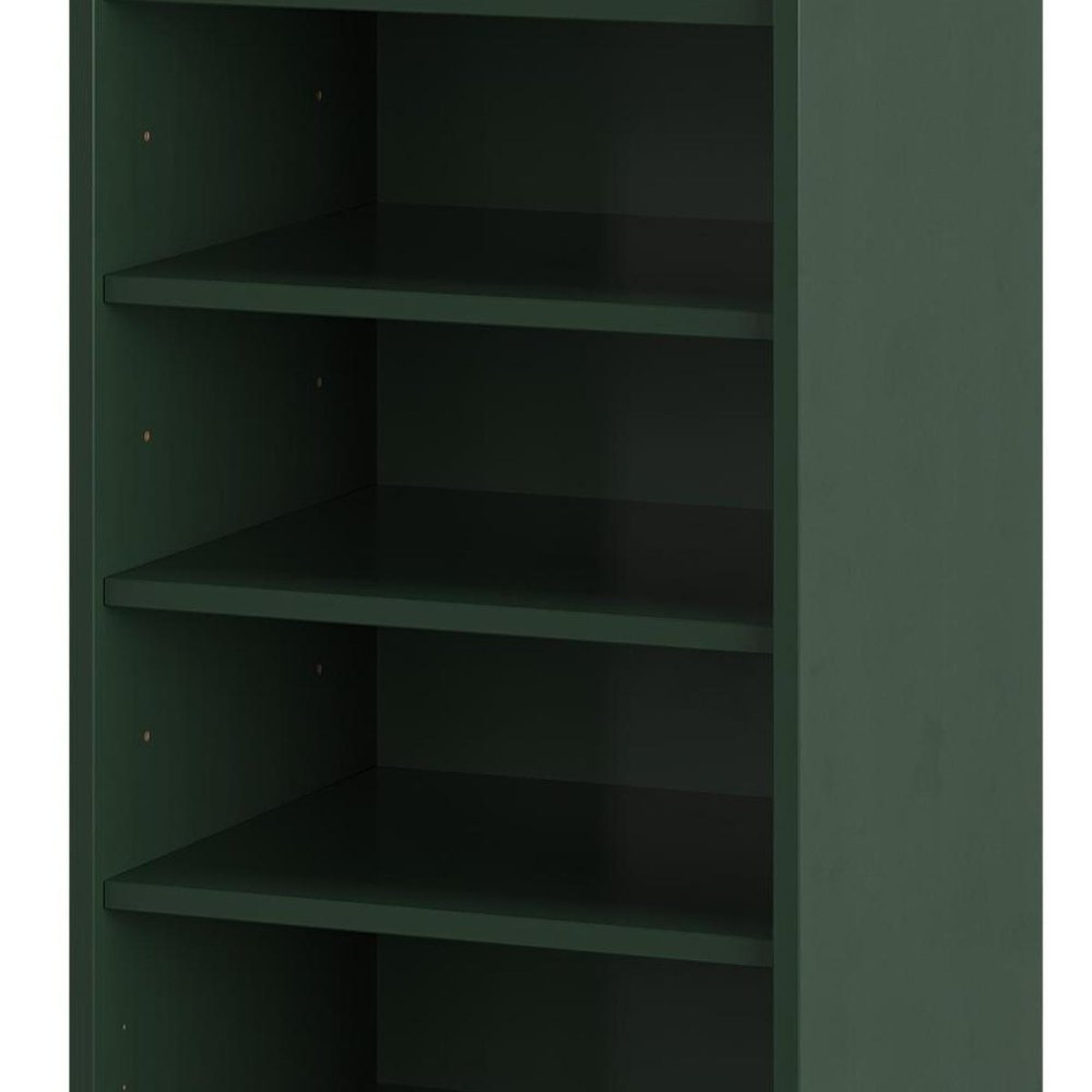 White Ten Pair Solid WoodShoe Storage Cabinet
