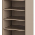White Ten Pair Solid WoodShoe Storage Cabinet