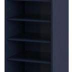 White Ten Pair Solid WoodShoe Storage Cabinet
