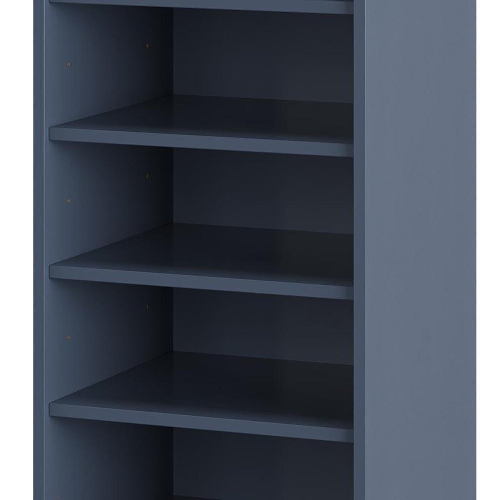 White Ten Pair Solid WoodShoe Storage Cabinet