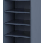 White Ten Pair Solid WoodShoe Storage Cabinet
