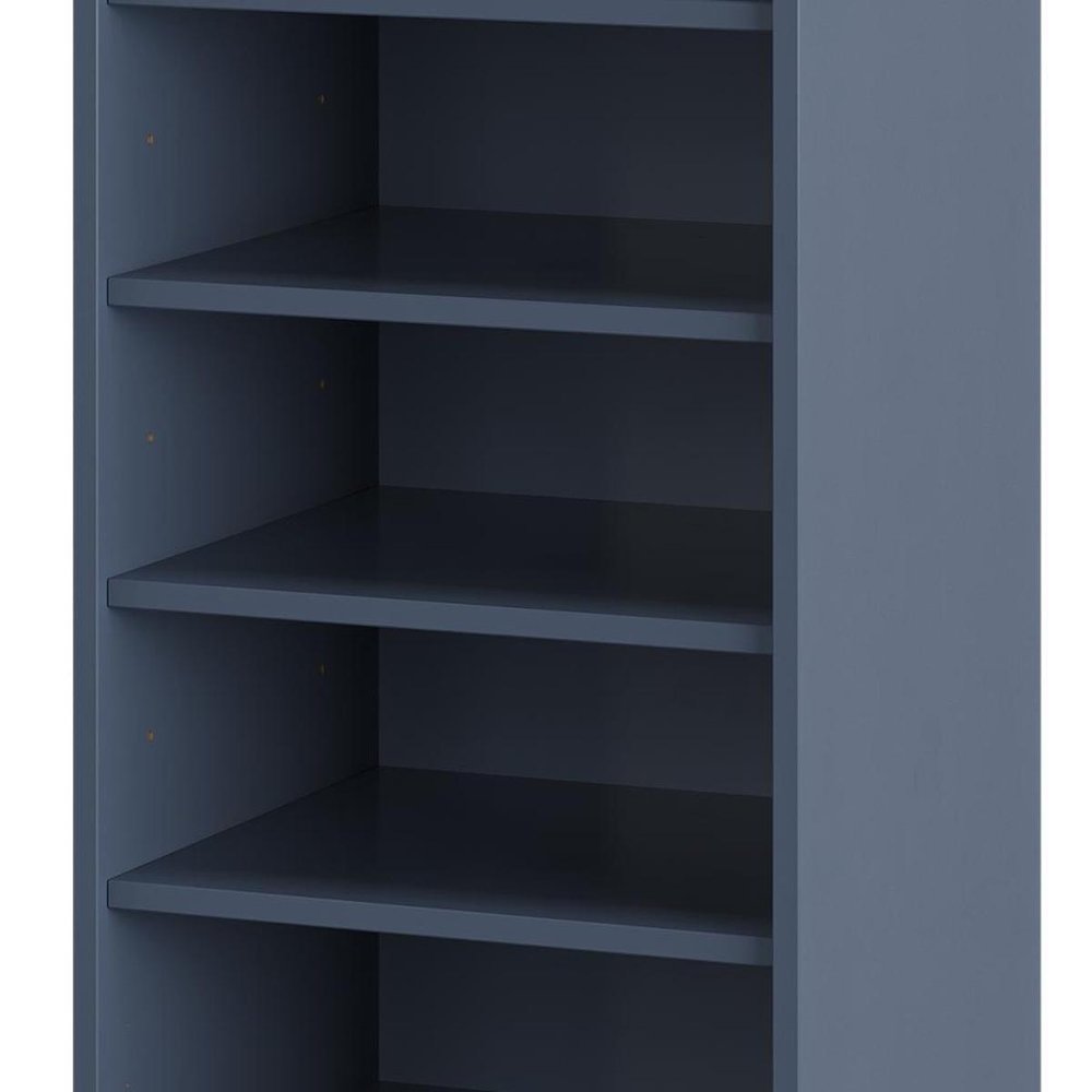 White Ten Pair Solid WoodShoe Storage Cabinet