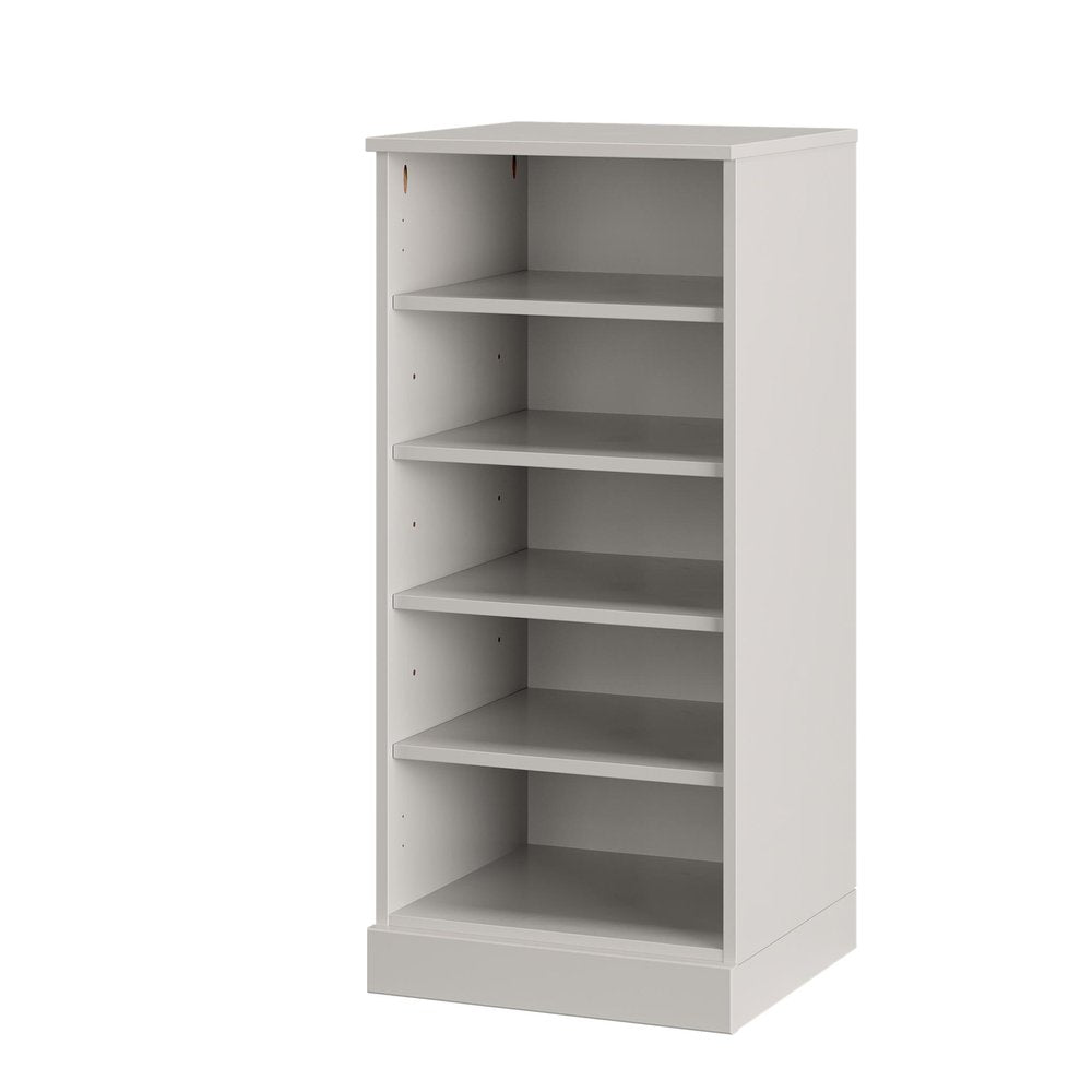 White Ten Pair Solid WoodShoe Storage Cabinet