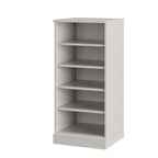 White Ten Pair Solid WoodShoe Storage Cabinet