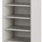 White Ten Pair Solid WoodShoe Storage Cabinet