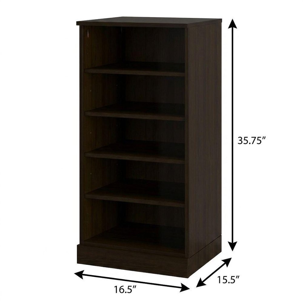 White Ten Pair Solid WoodShoe Storage Cabinet