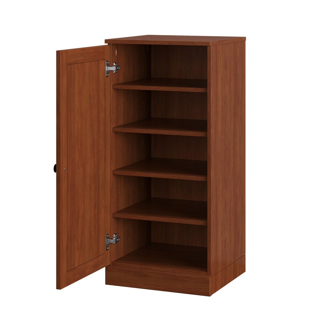 White Ten Pair Solid WoodShoe Storage Cabinet