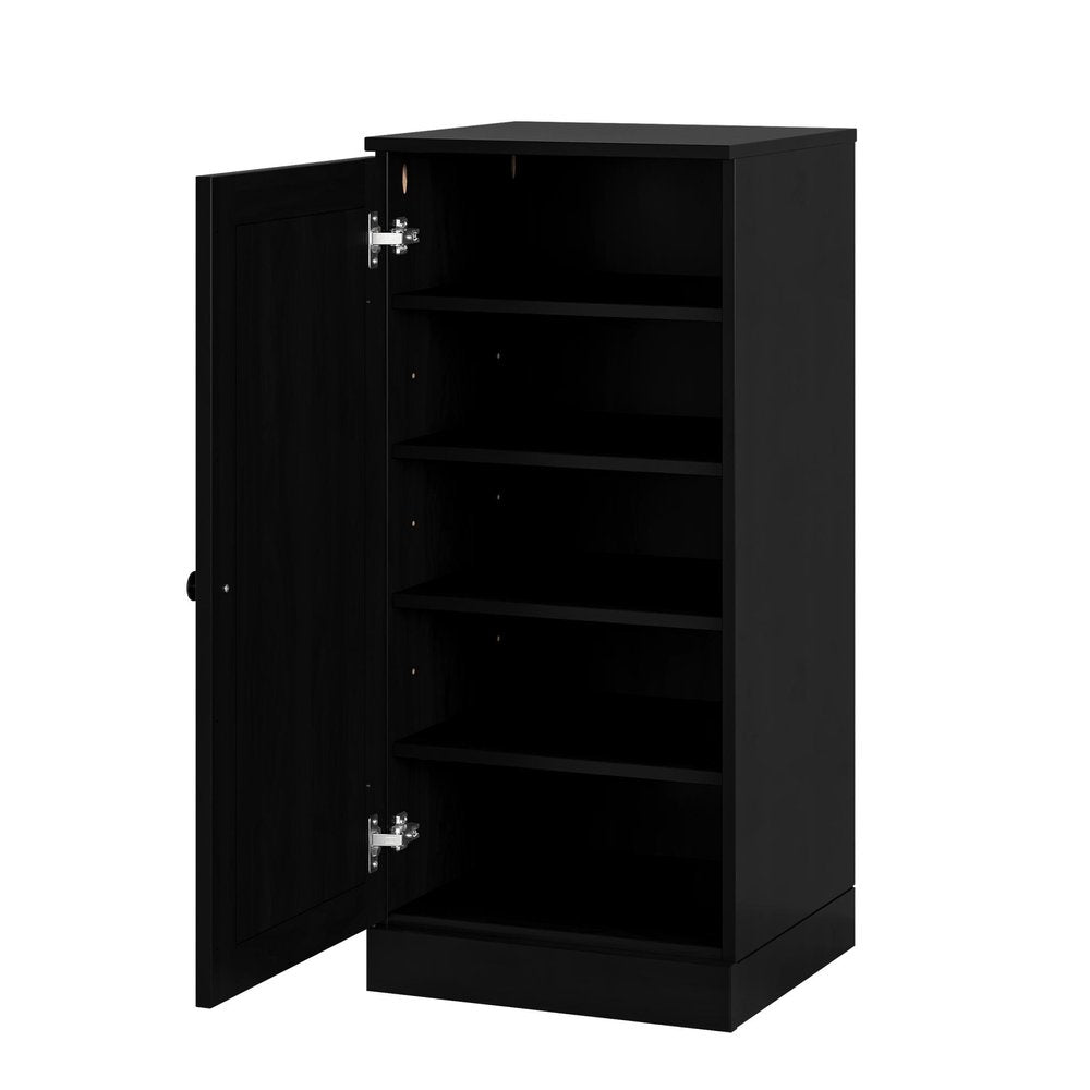 White Ten Pair Solid WoodShoe Storage Cabinet